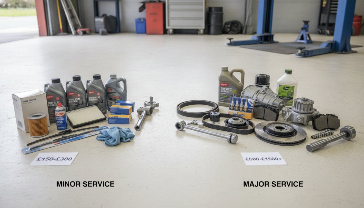 Major Service vs Minor Service Cost: What You'll Pay